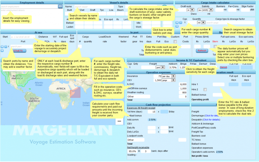 magellan voyage estimator